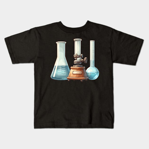 Bunsen and Beakers Kids T-Shirt by Siha Arts